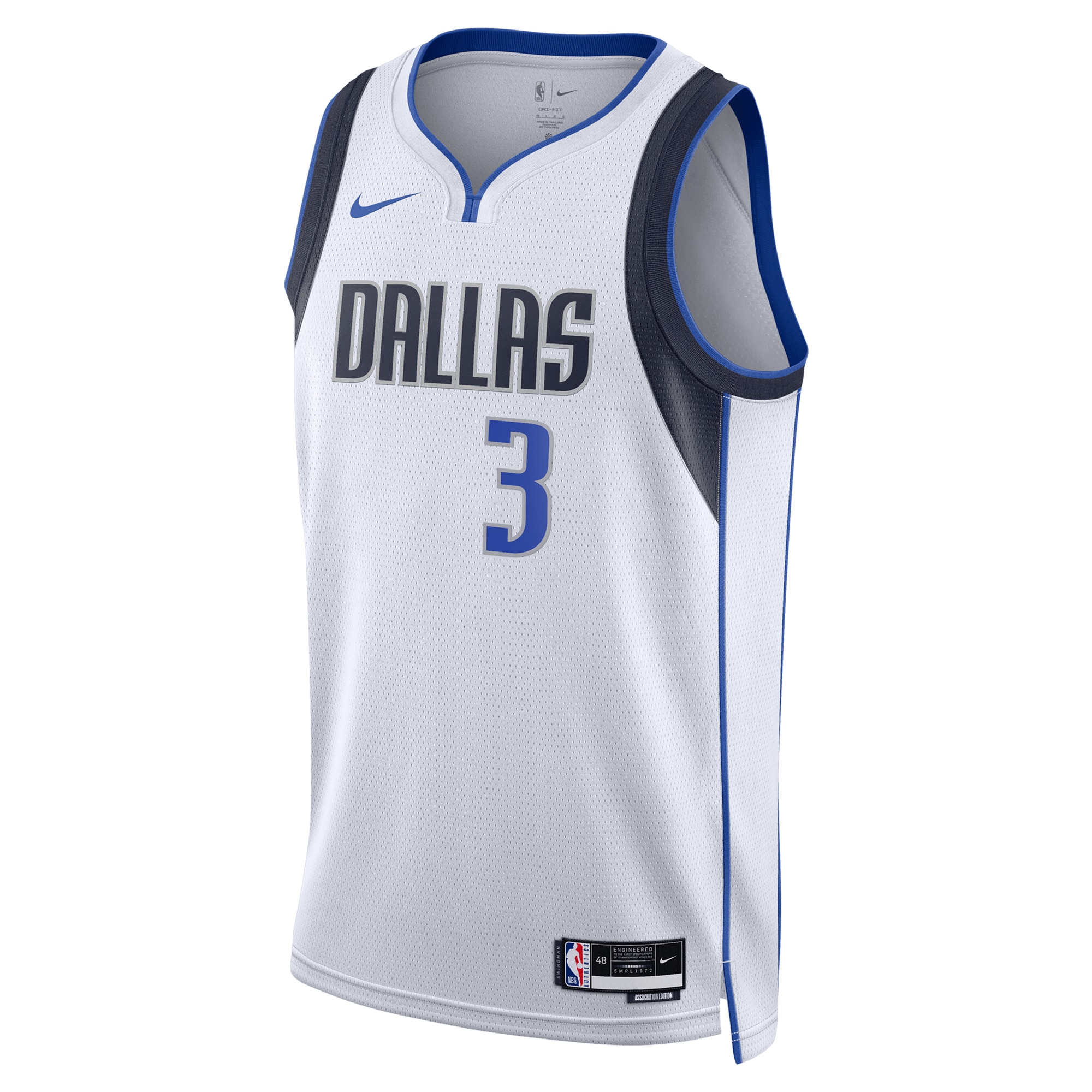 Alternative view of Dallas Mavericks Association Edition Swingman Basketball Jersey - White - Anthony Davis - Unisex - JS794 