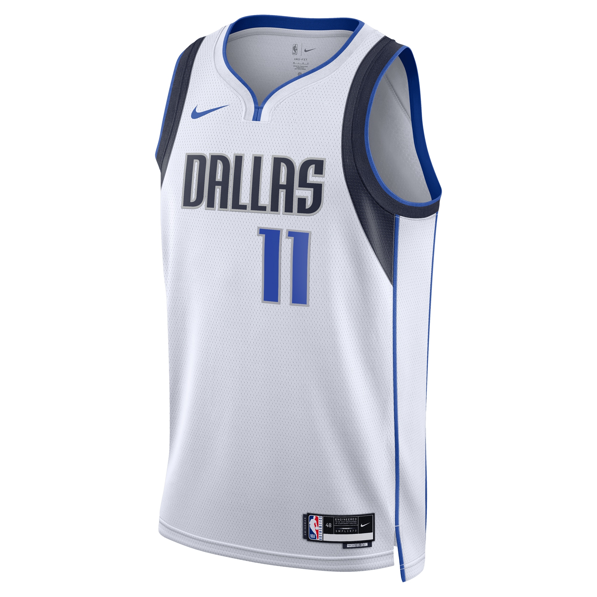 Alternative view of Dallas Mavericks Association Edition Swingman Basketball Jersey - White - Kyrie Irving - Unisex - JS628 