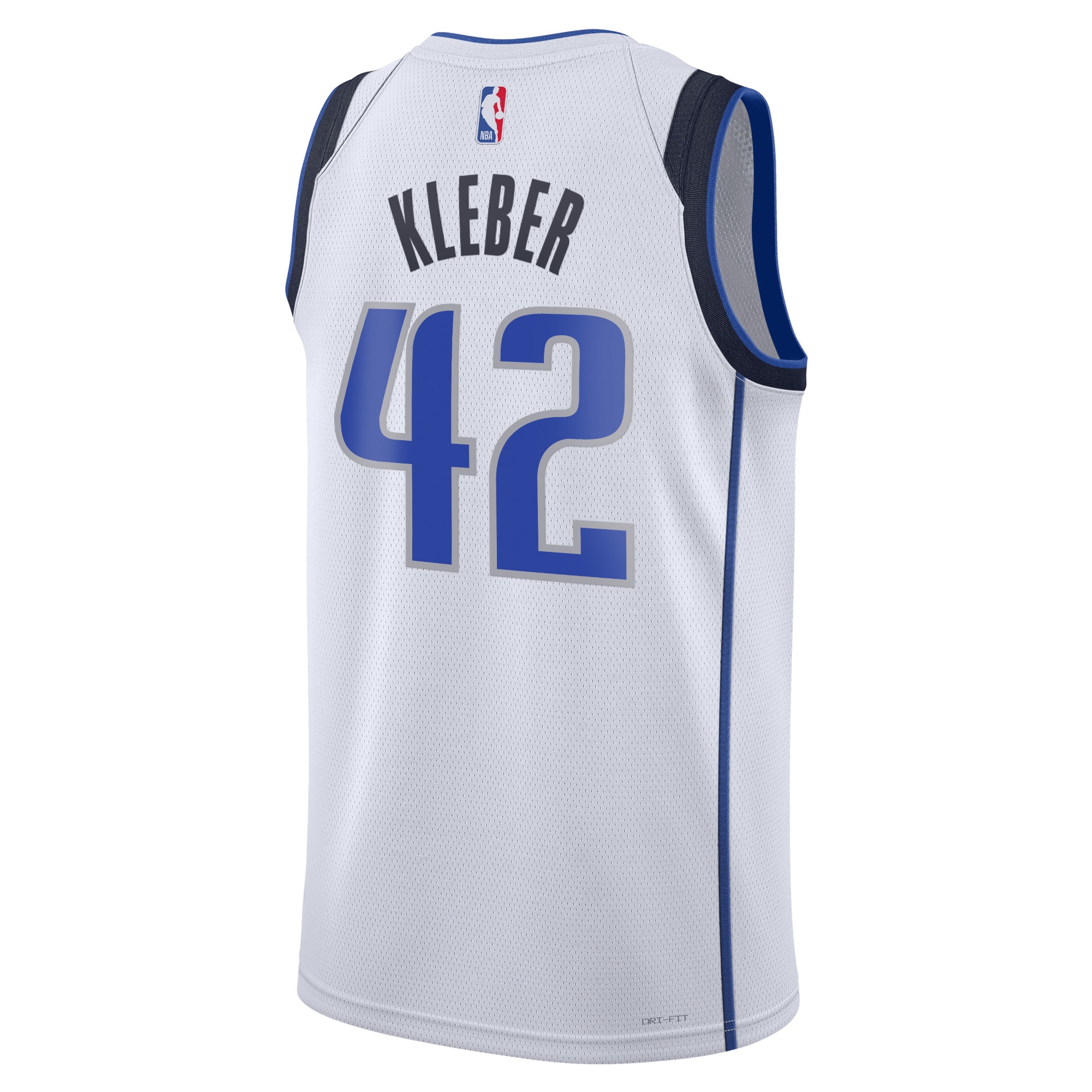 Alternative view of Dallas Mavericks Association Edition Swingman Basketball Jersey - White - Maximillian Kleber - Unisex - JS592 