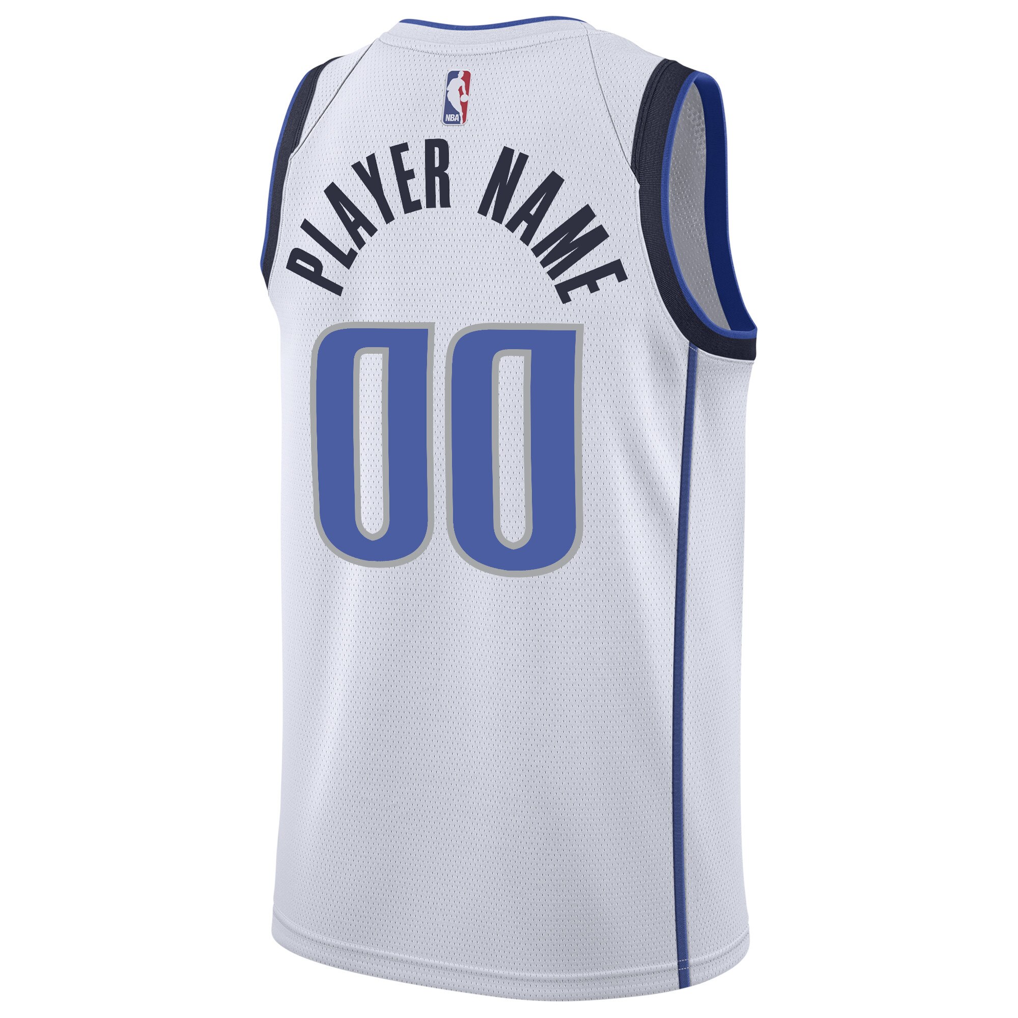 Alternative view of Dallas Mavericks Association Swingman Basketball Jersey - Custom - Mens - JS611 