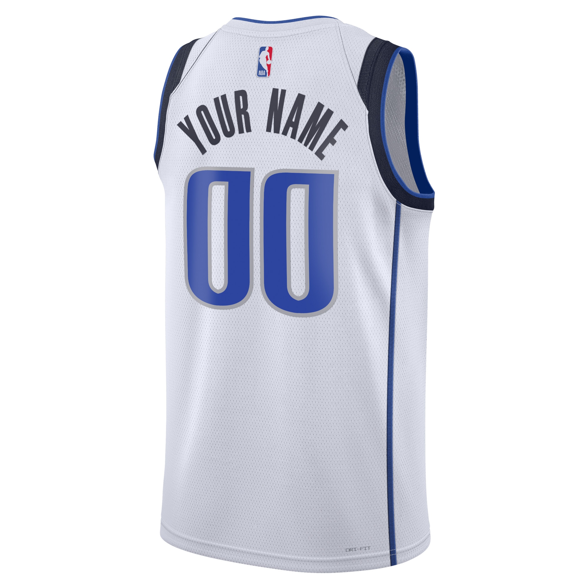Alternative view of Dallas Mavericks Association Swingman Basketball Jersey - Custom - Unisex - JS182 