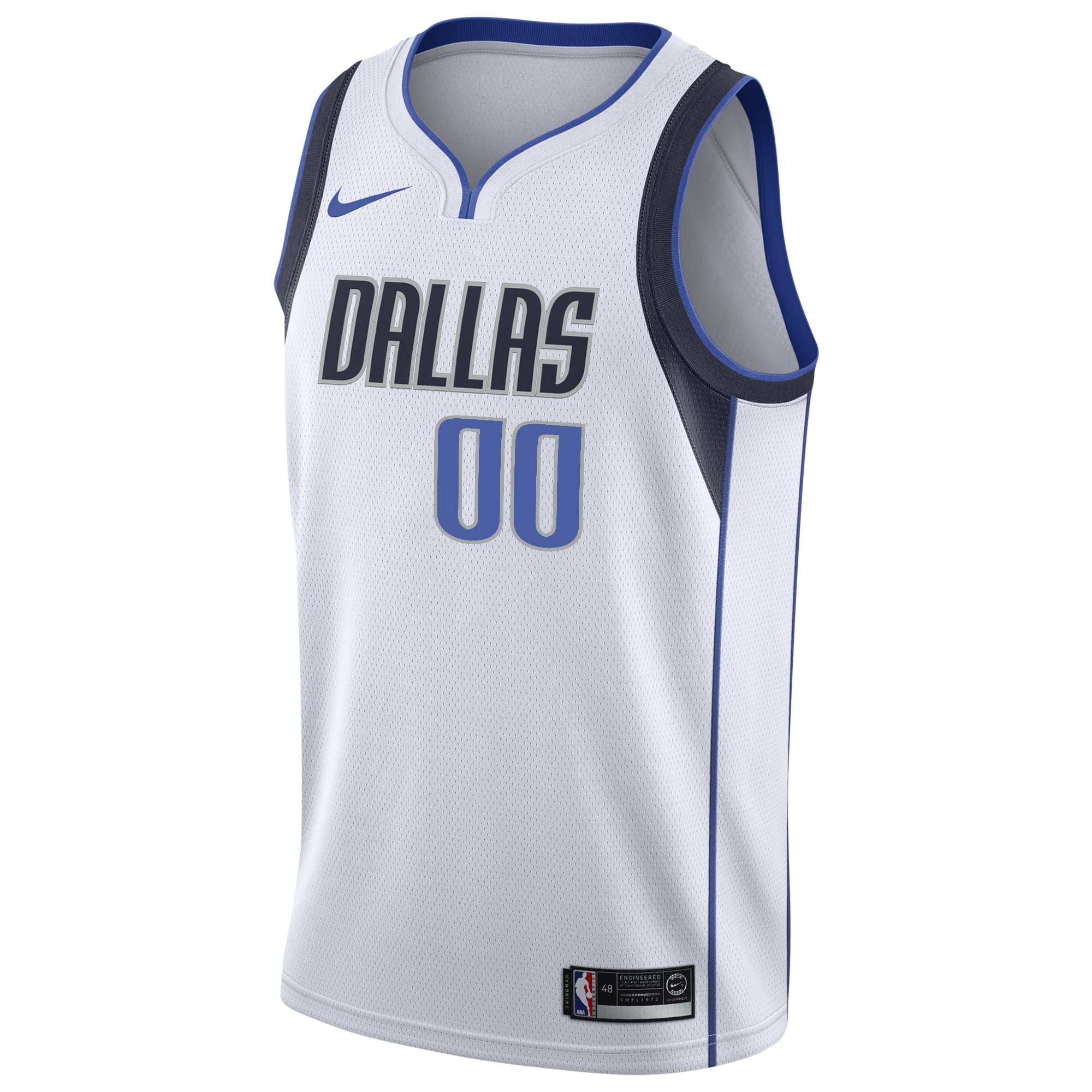 Dallas Mavericks Association Swingman Basketball Jersey - Custom - Youth - JS290 