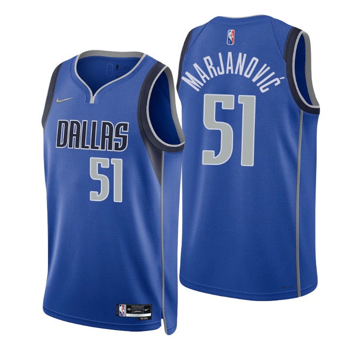 Dallas Mavericks Boban Marjanovic 75th Anniversary Diamond Basketball Jersey Icon