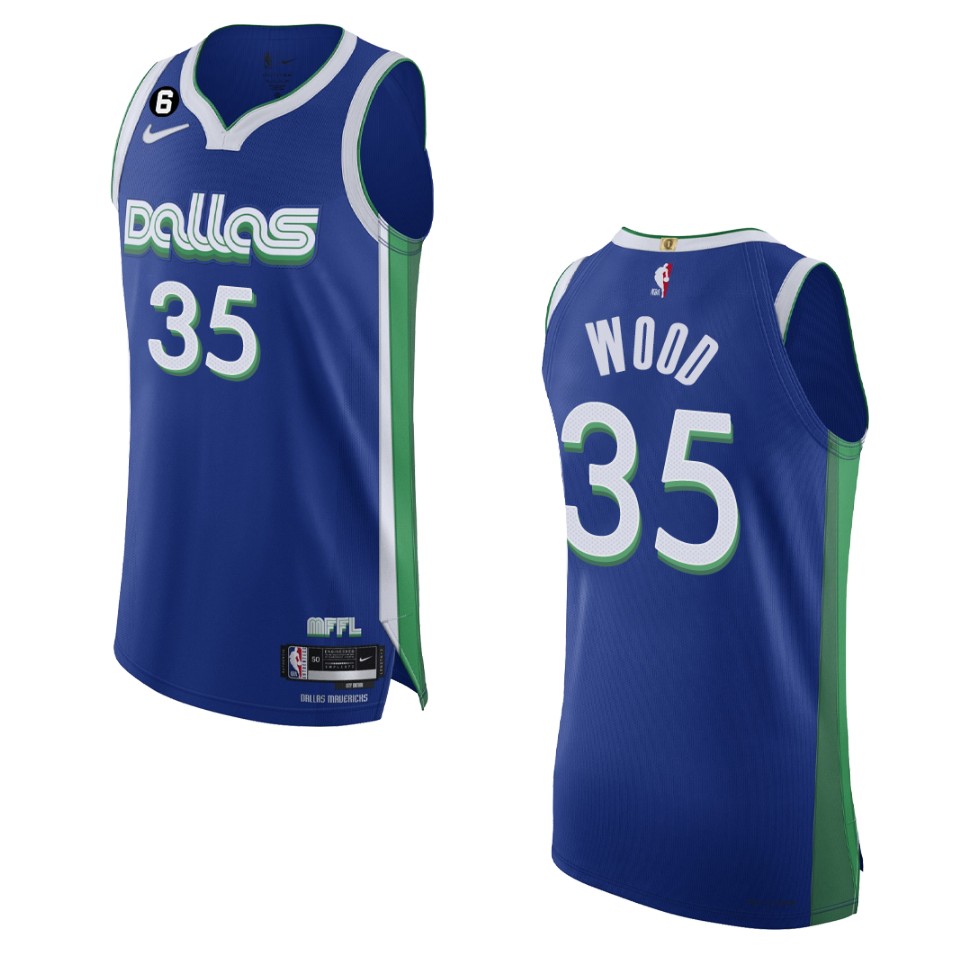 Dallas Mavericks City Edition Christian Wood 2022-23 Blue Jersey