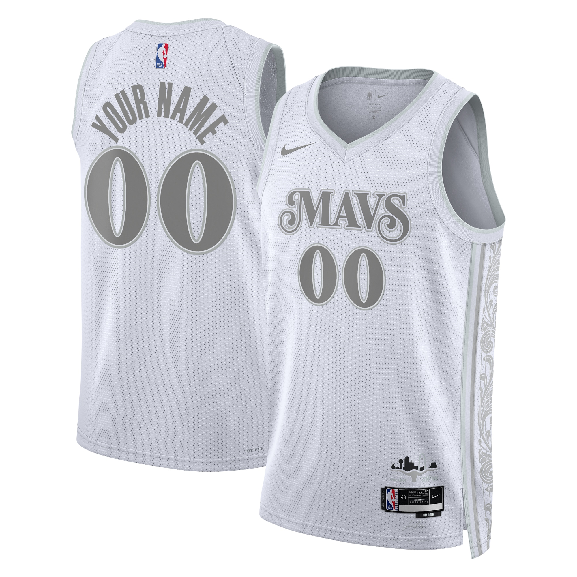Dallas Mavericks City Edition Swingman Jersey 2024 - Custom - Unisex - JS449 