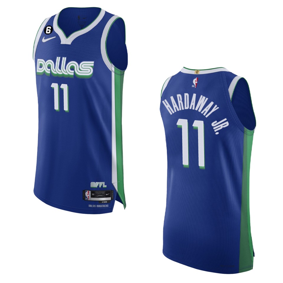 Dallas Mavericks City Edition Tim Hardaway Jr 2022-23 Blue Jersey