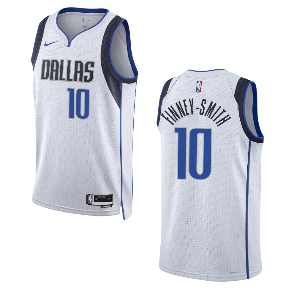 Dallas Mavericks Dorian Finney-smith 2022-23 Association Edition White Swingman Jersey