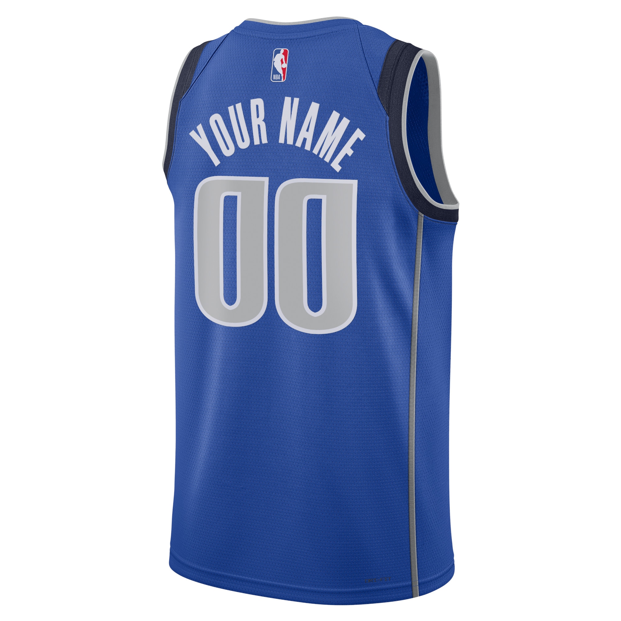 Alternative view of Dallas Mavericks Icon Swingman Basketball Jersey - Custom - Unisex - JS592 