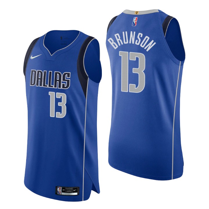 Dallas Mavericks Jalen Brunson 2021-22 75th Anniversary Authentic Basketball Jersey Icon