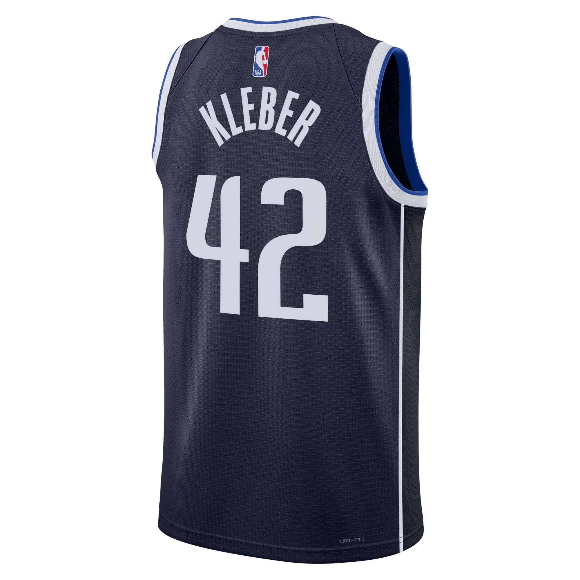 Alternative view of Dallas Mavericks Jordan Statement Edition Swingman Basketball Jersey - Navy - Maximillian Kleber - Unisex - JS990 