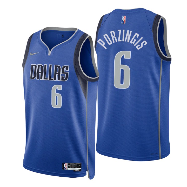 Dallas Mavericks Kristaps Porzingis 75th Anniversary Diamond Basketball Jersey Icon