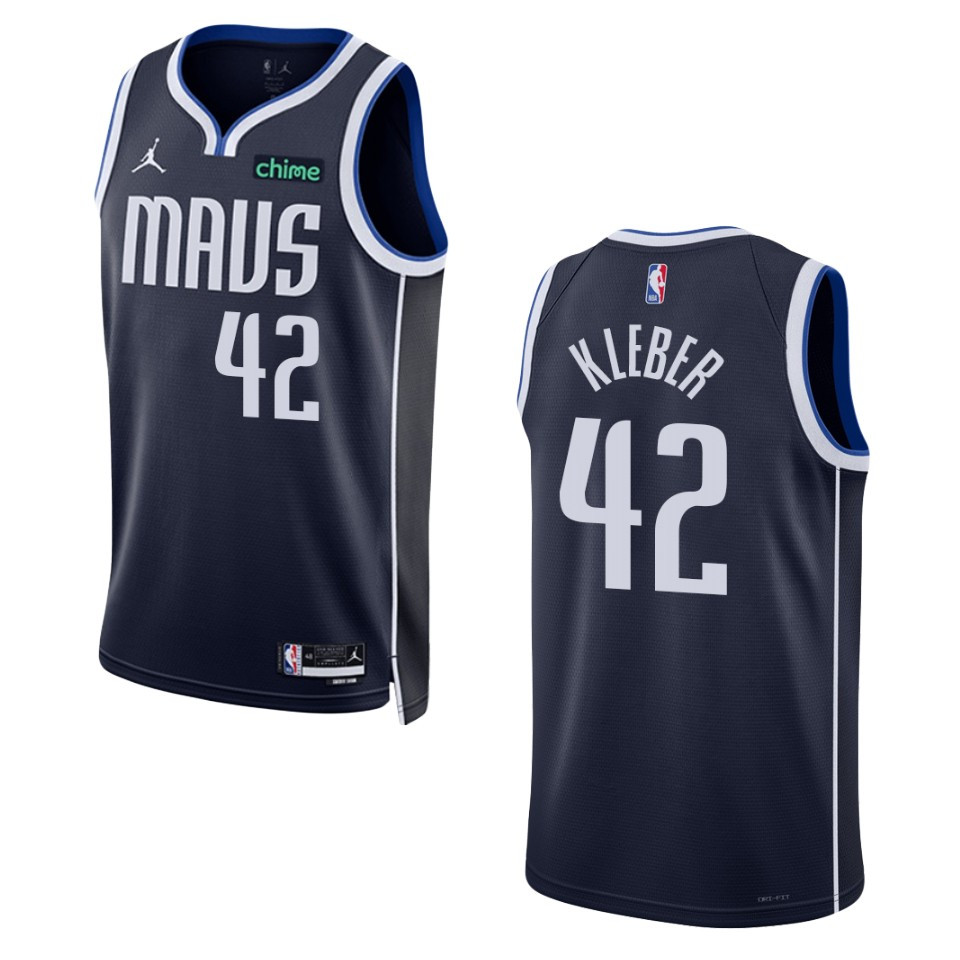 Dallas Mavericks Maxi Kleber 2022-23 Statement Edition Navy Basketball Jersey Swingman
