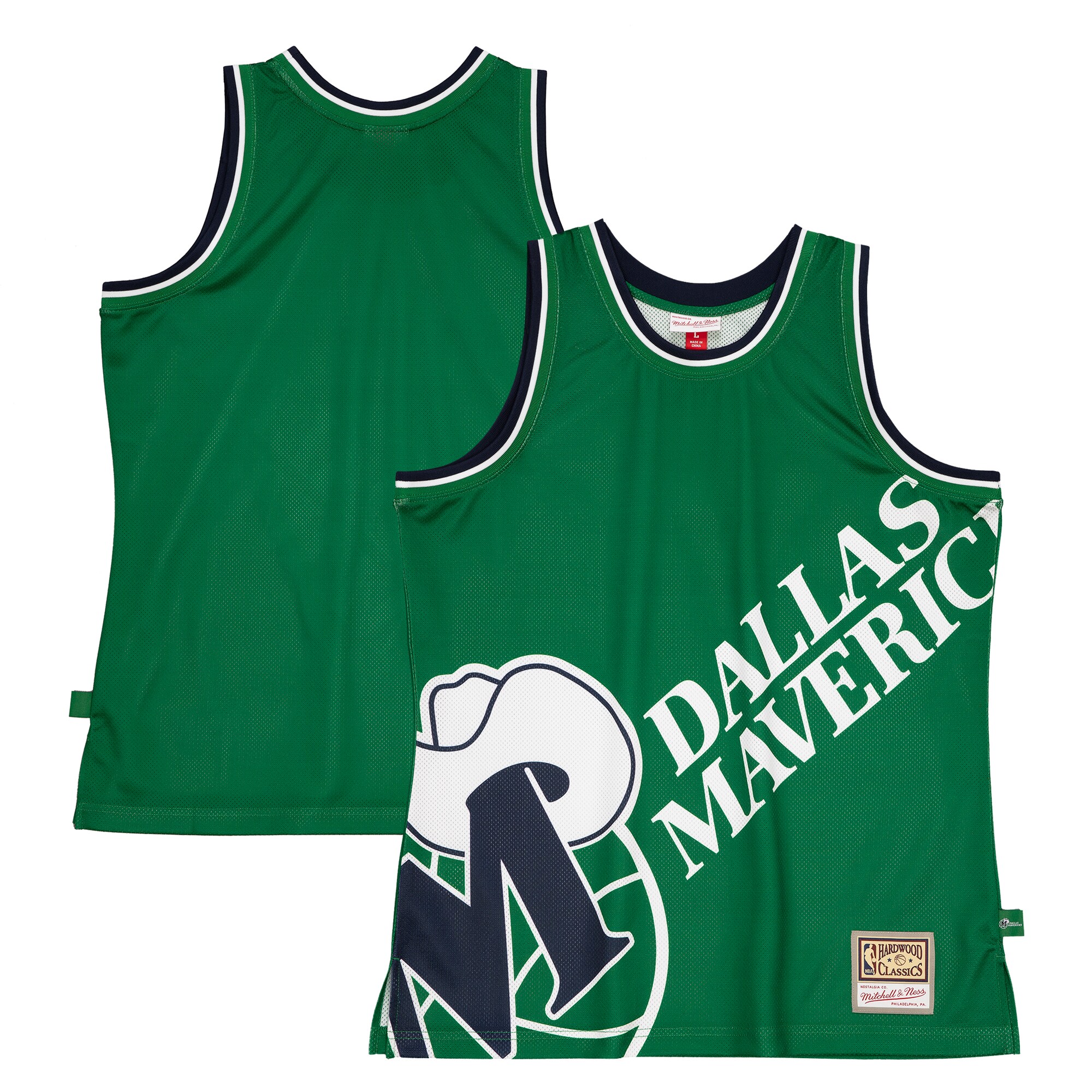 Dallas Mavericks Mitchell & Ness Hardwood Classics Blown Out Fashion Basketball Jersey - Green