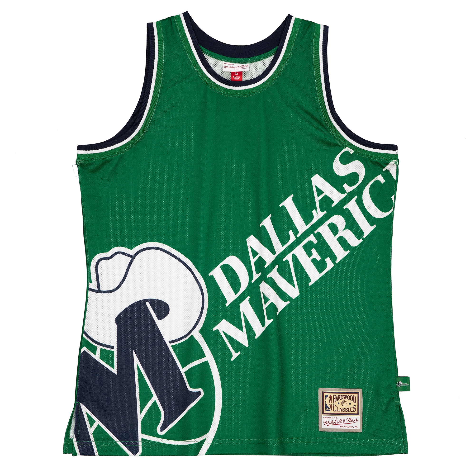 Alternative view of Dallas Mavericks Mitchell & Ness Hardwood Classics Blown Out Fashion Basketball Jersey - Green