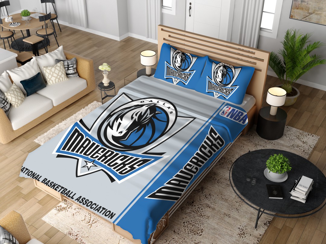 Alternative view of Dallas Mavericks NBA Basketball Bedding Set - Custom Bedding Set