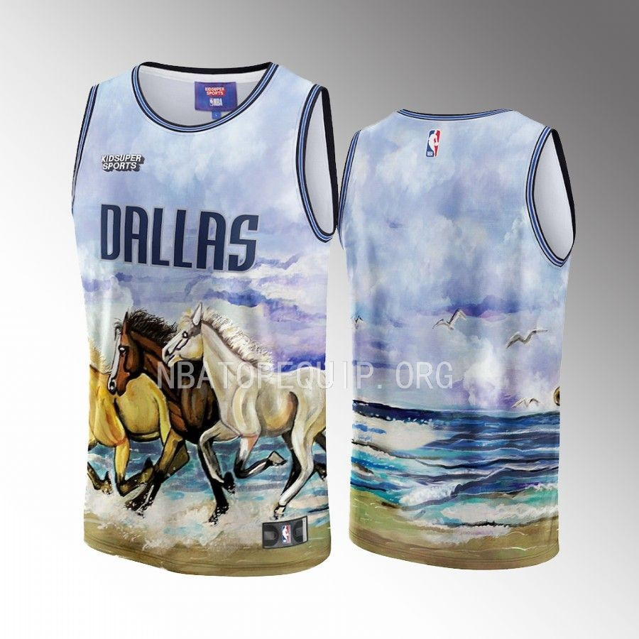 Dallas Mavericks NBA & KidSuper Studios Unisex Hometown Basketball Jersey - JS128 