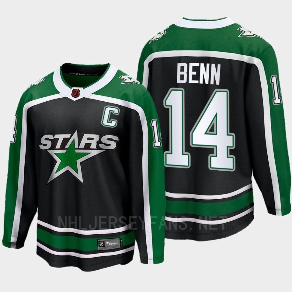 Dallas Stars 2022 Jamie Benn 14 Special Edition 2.0 Black Hockey Jersey Breakaway Player - JS396 