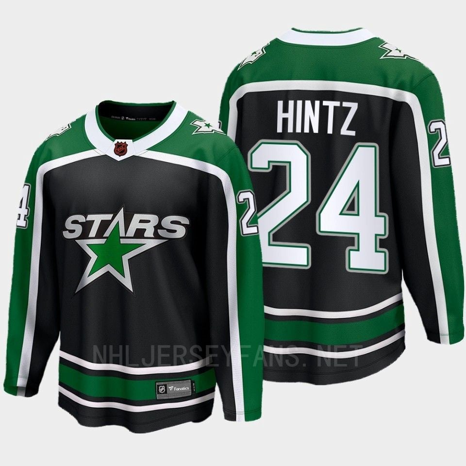 Dallas Stars 2022 Roope Hintz 24 Special Edition 2.0 Black Hockey Jersey Breakaway Player - JS327 