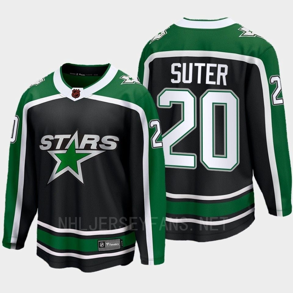 Dallas Stars 2022 Ryan Suter 20 Special Edition 2.0 Breakaway Player Black Hockey Jersey - JS234 