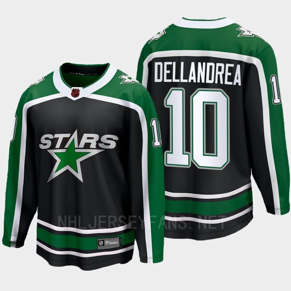 Dallas Stars 2022 Ty Dellandrea 10 Special Edition 2.0 Black 10 Hockey Jersey Breakaway Player - JS835 