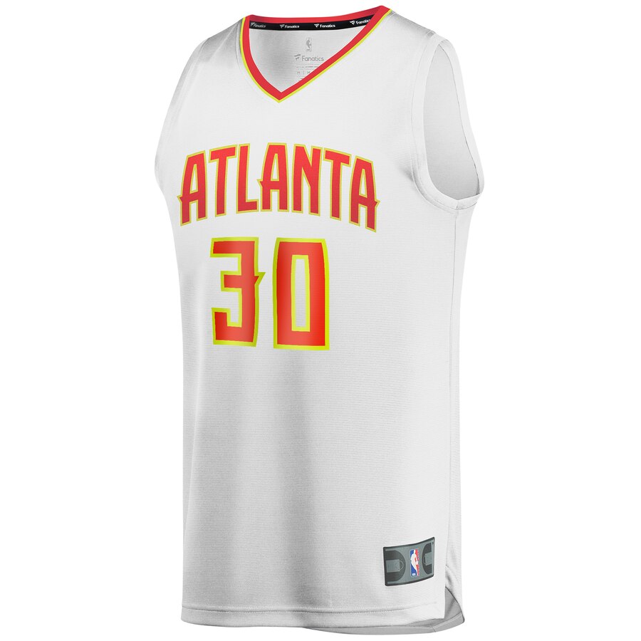 Alternative view of Damian Jones Atlanta Hawks Fanatics Branded Youth Fast Break Replica Player Basketball Jersey - Association Edition - White