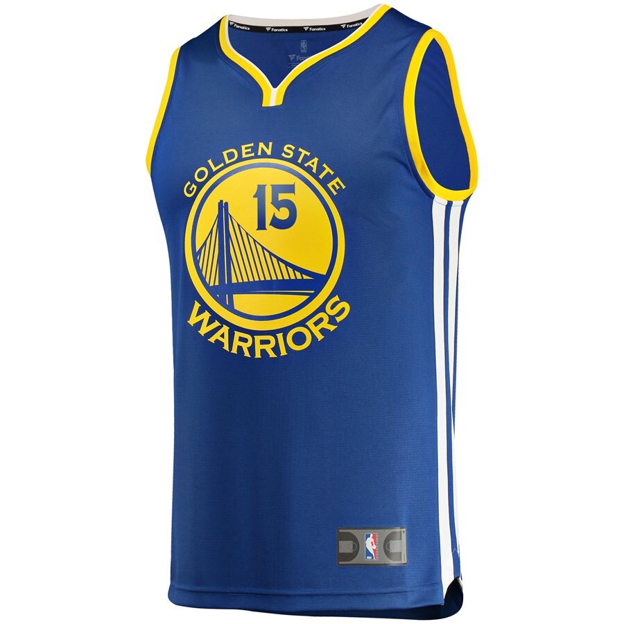 Alternative view of Damian Jones Golden State Warriors Fanatics Branded Youth Fast Break Road Replica Basketball Jersey Royal - Icon Edition