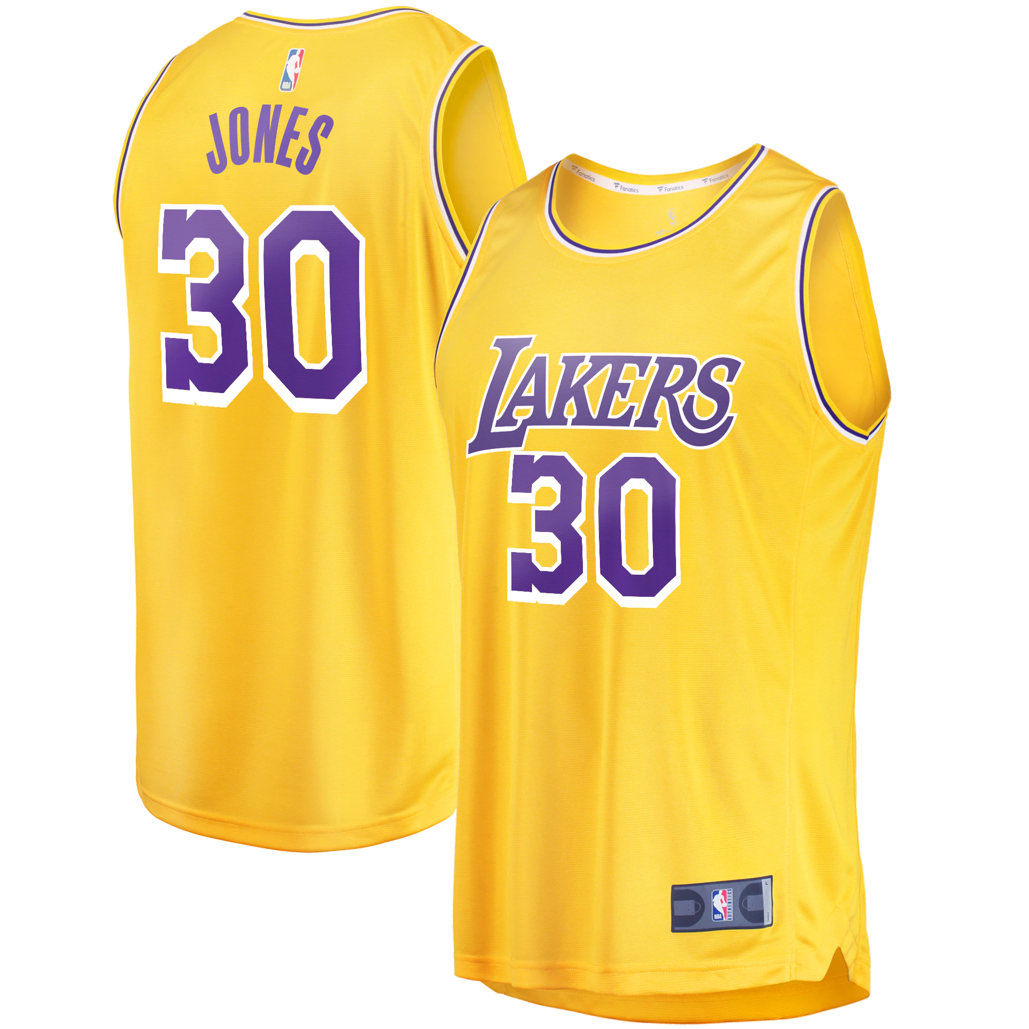 Damian Jones Los Angeles Lakers Fanatics Branded Fast Break Replica Basketball Jersey - Icon Edition - Gold