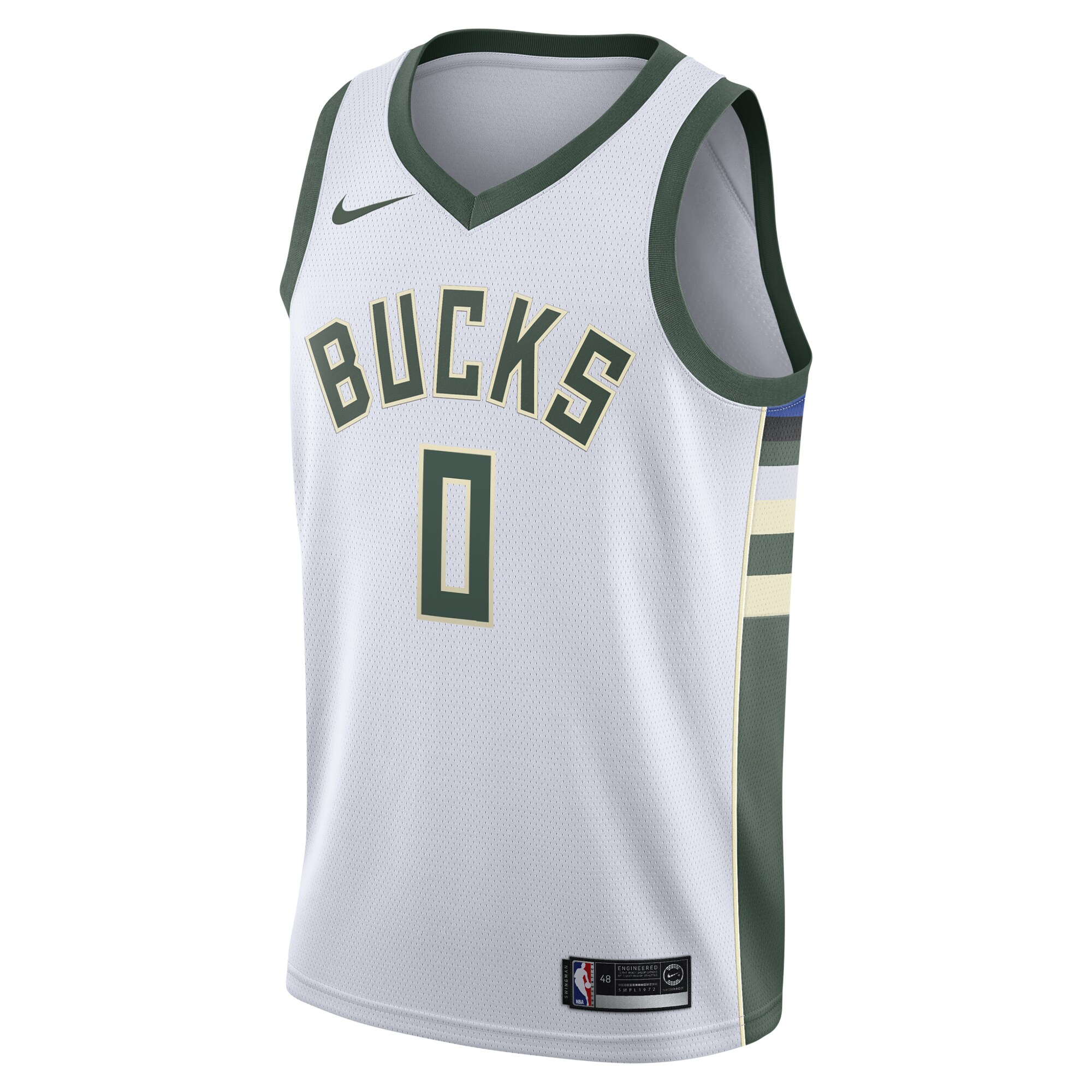 Alternative view of Damian Lillard Milwaukee Bucks Unisex Swingman Player Basketball Jersey - Association Edition - White
