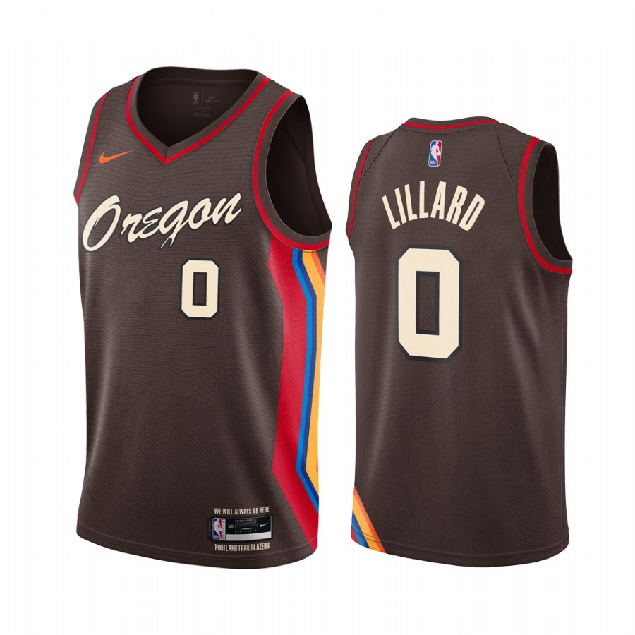 Damian Lillard Portland Trail Blazers Chocolate City Edition Oregon 2020-21 Basketball Jersey