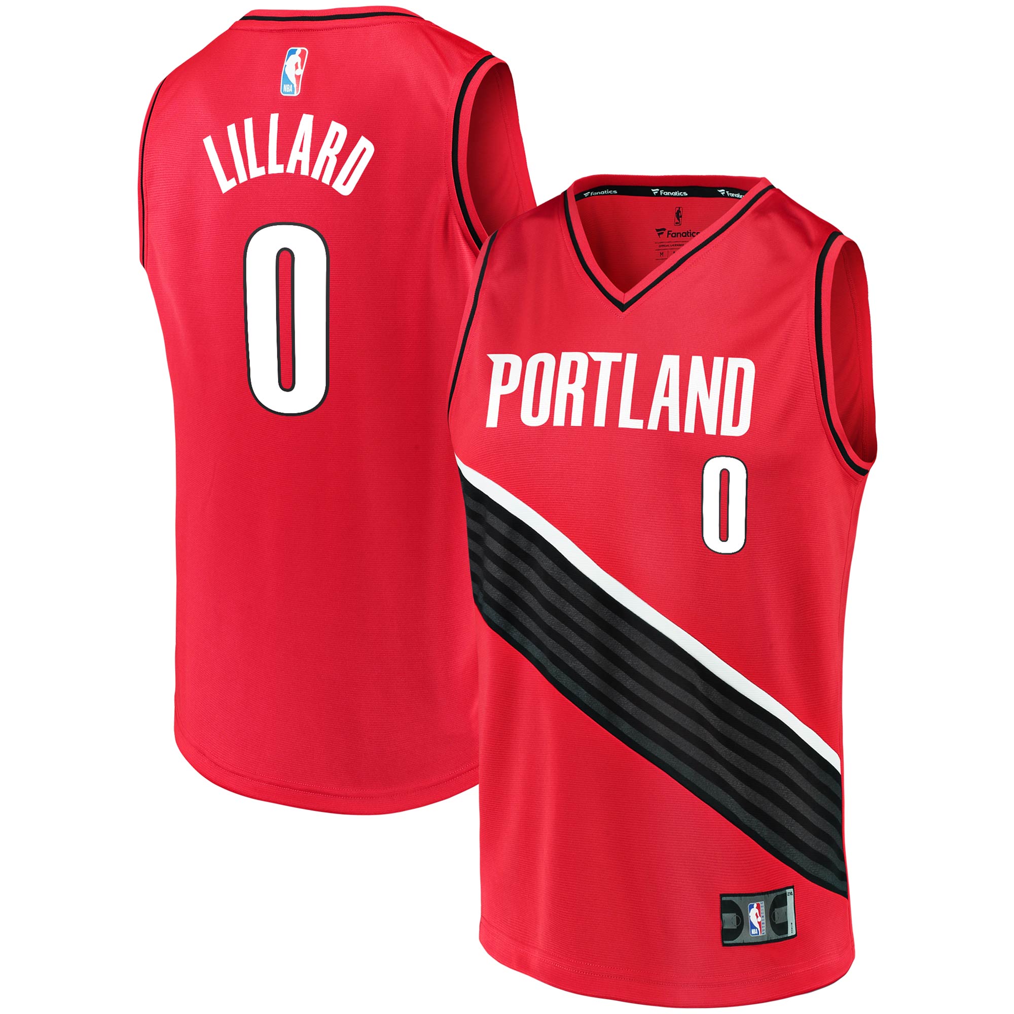 Damian Lillard Portland Trail Blazers Fanatics Fast Break Replica Basketball Jersey - Statement Edition - Red