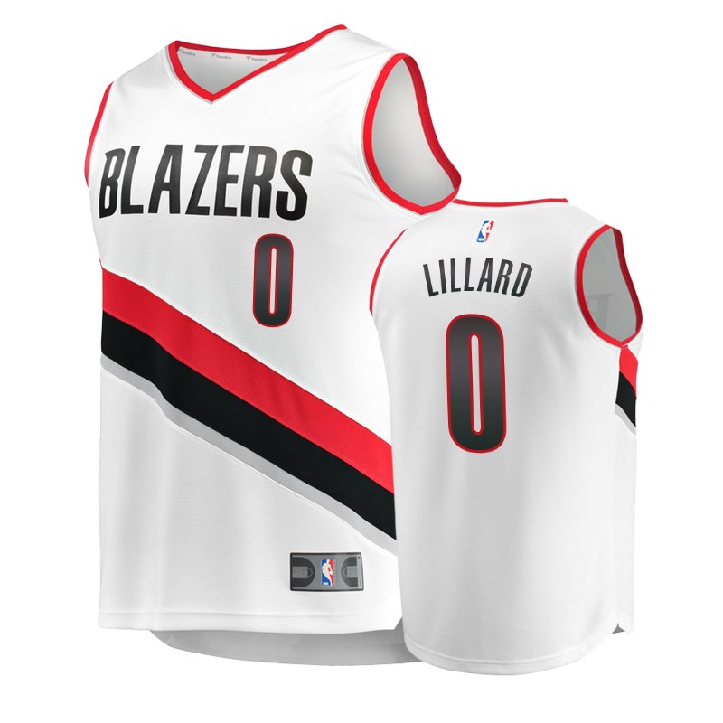 Damian Lillard Portland Trail Blazers White Icon Player Basketball Jersey - Youth