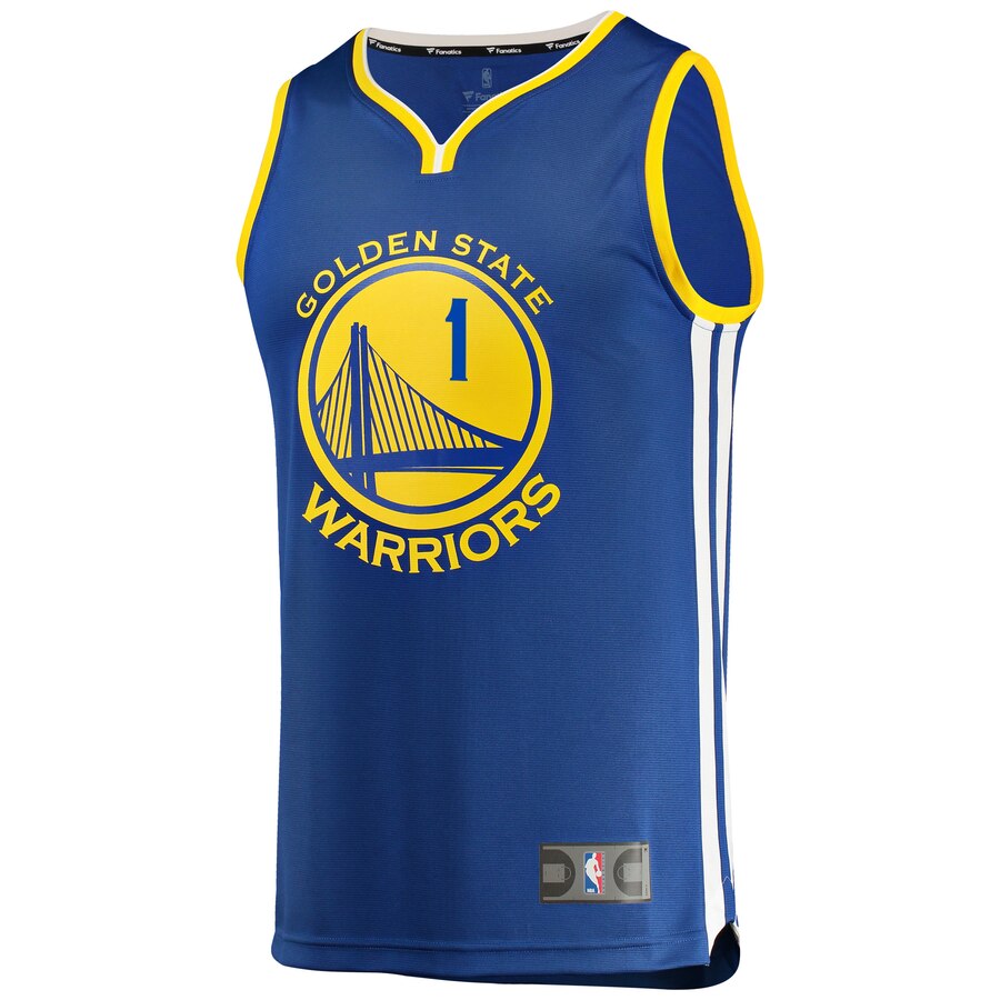Alternative view of Damion Lee Golden State Warriors Fanatics Branded Fast Break Replica Basketball Jersey - Icon Edition - Royal