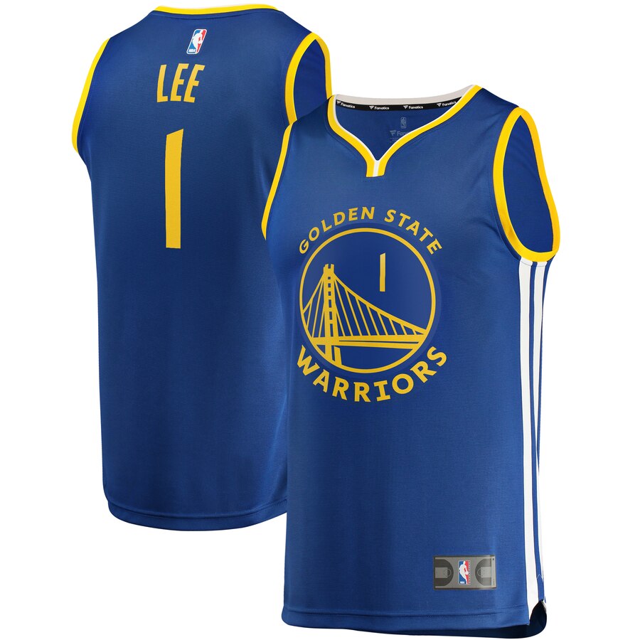 Damion Lee Golden State Warriors Fanatics Branded Fast Break Replica Player Team Basketball Jersey – Icon Edition – Royal