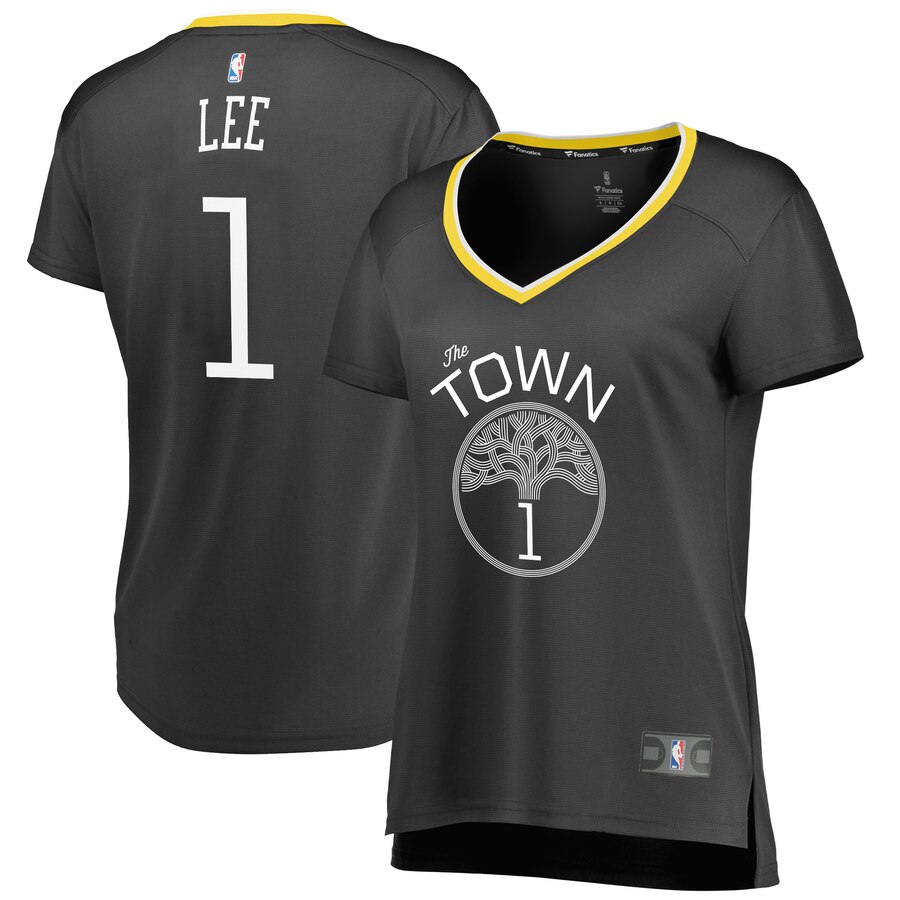 Damion Lee Golden State Warriors Fanatics Branded Women's Fast Break Replica Player Basketball Jersey - Statement Edition - Black