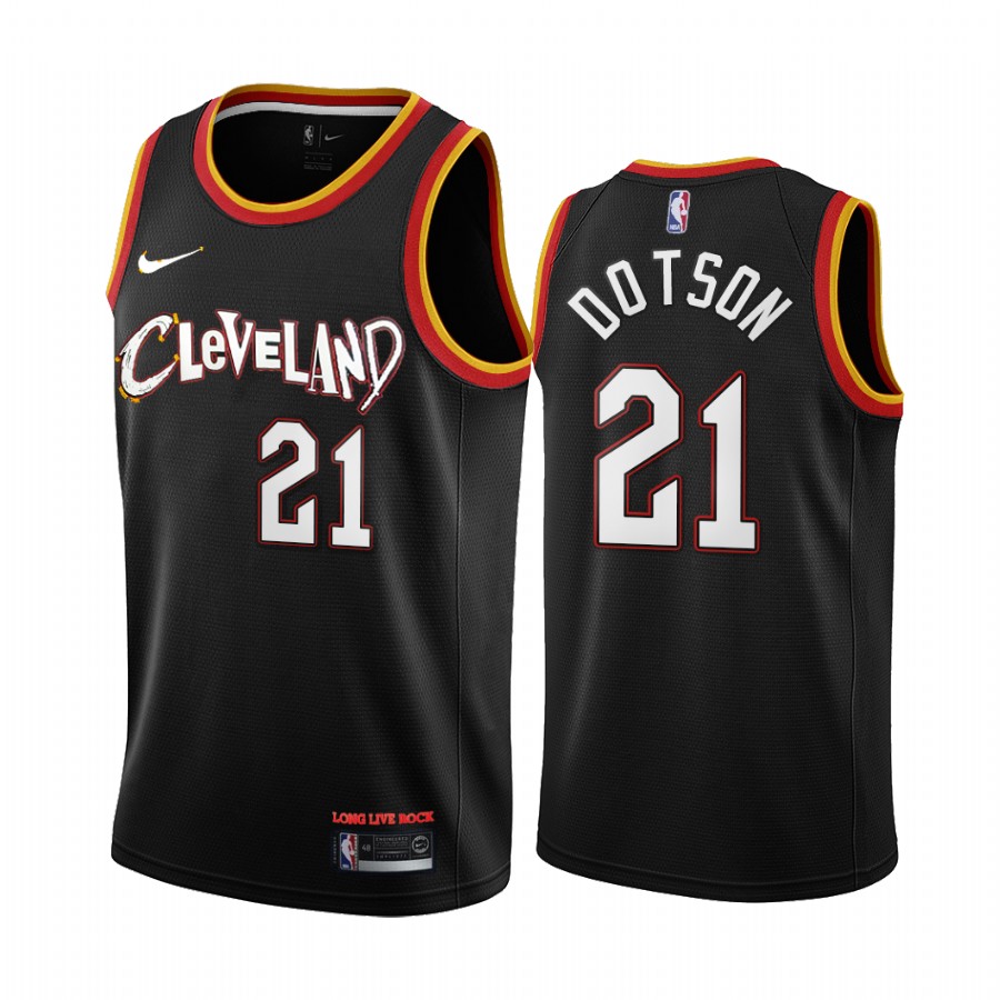 Damyean Dotson Cleveland Cavaliers 2020-21 Black City Basketball Jersey