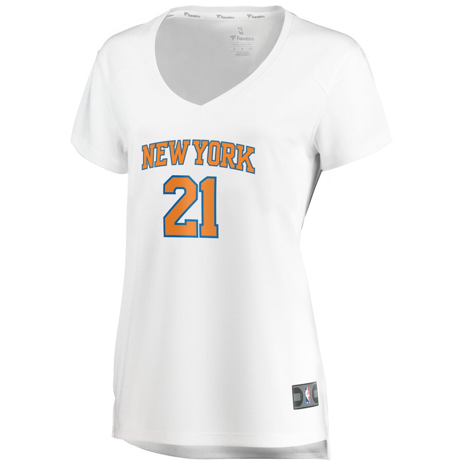 Alternative view of Damyean Dotson New York Knicks Fanatics Branded Women's Fast Break Replica Basketball Jersey White - Association Edition