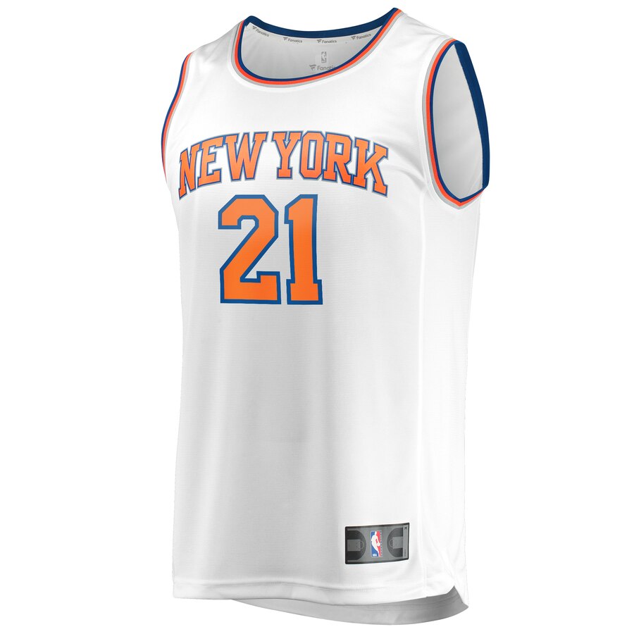 Alternative view of Damyean Dotson New York Knicks Fanatics Branded Youth Fast Break Replica Player Basketball Jersey - Association Edition - White