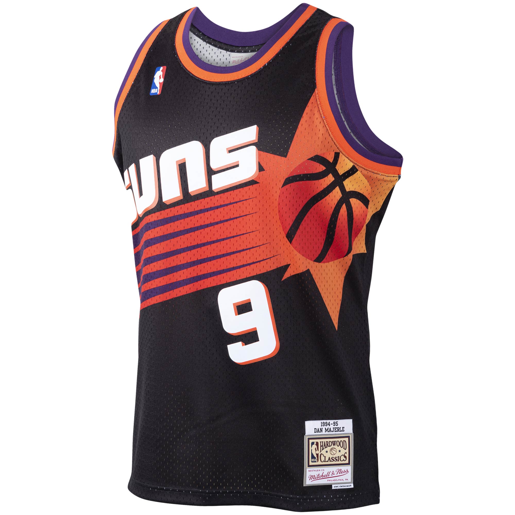 Alternative view of Dan Majerle Phoenix Suns Mitchell & Ness 1994/95 Hardwood Classics Swingman Jersey - Black
