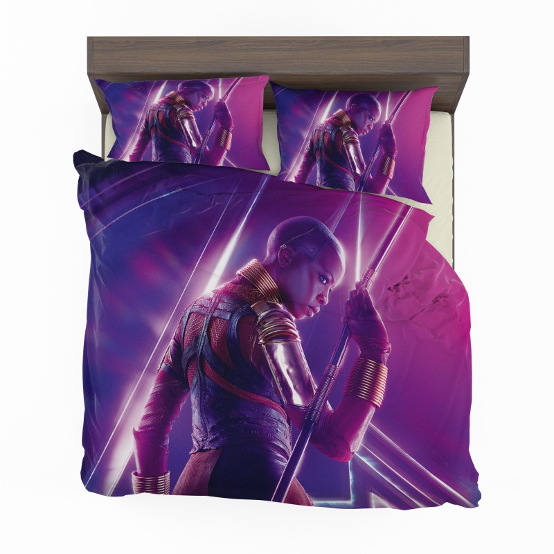 Alternative view of Danai Gurira Okoye Marvel Avenger Bedding Set - Custom Bedding Set