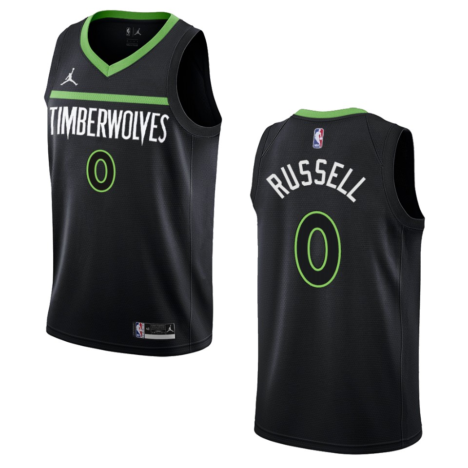 D'angelo Russell Black Statement Edition 2022-23 Minnesota Timberwolves Swingman Basketball Jersey