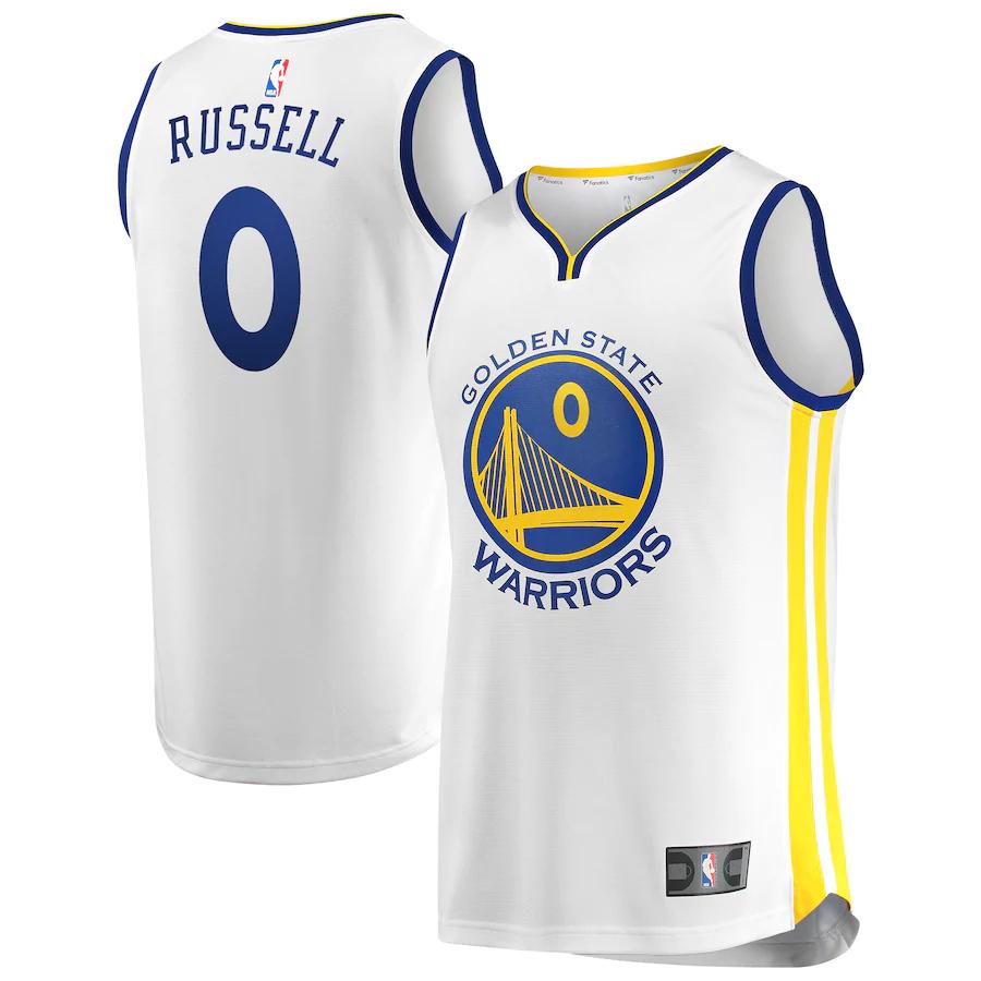 D'angelo Russell Golden State Warriors Fanatics Branded Fast Break Player Replica Basketball Jersey - Association Edition - White