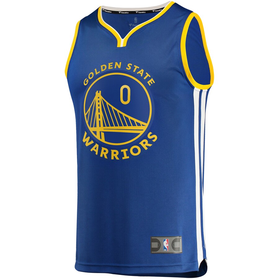 Alternative view of D'angelo Russell Golden State Warriors Fanatics Branded Fast Break Replica Player Basketball Jersey - Royal - Icon Edition
