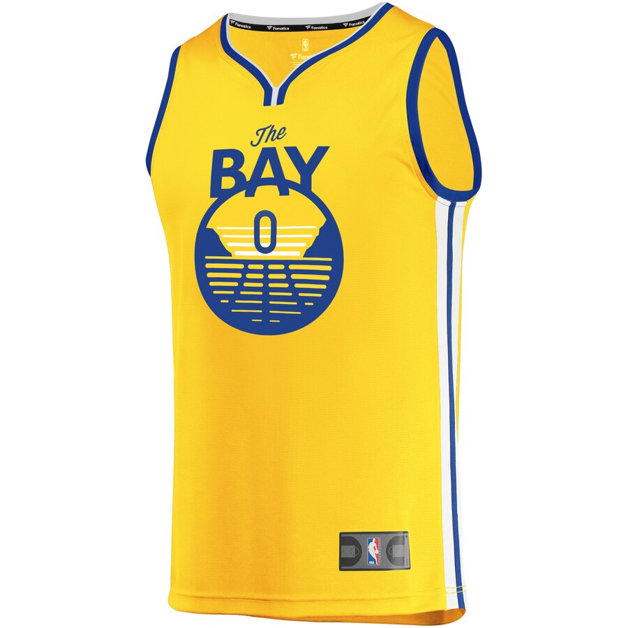 Alternative view of D'angelo Russell Golden State Warriors Fanatics Branded Youth Fast Break Replica Basketball Jersey Statement Edition - Gold