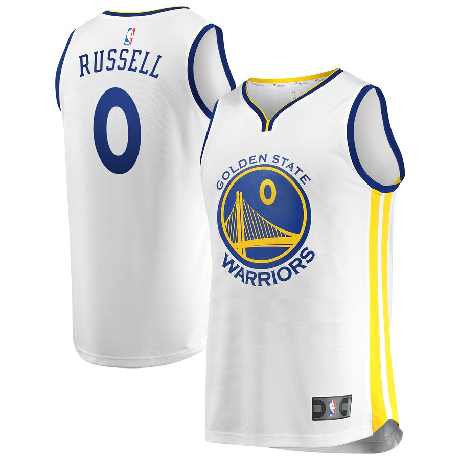 D'angelo Russell Golden State Warriors Fanatics Branded Youth Fast Break Replica Player Basketball Jersey - Association Edition - White