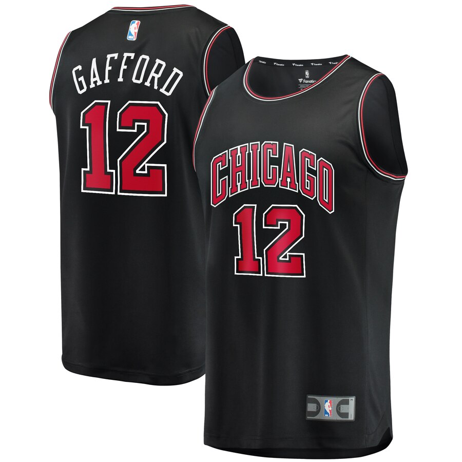 Daniel Gafford Chicago Bulls Fanatics Branded Youth Fast Break Replica Basketball Jersey Black - Statement Edition