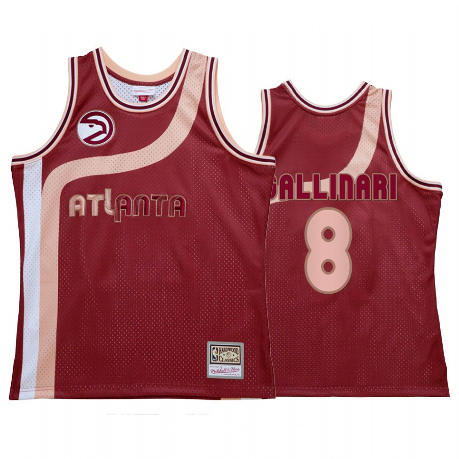 Danilo Gallinari 8 Atlanta Hawks My Towns Wish Basketball Jersey Red - JS794 