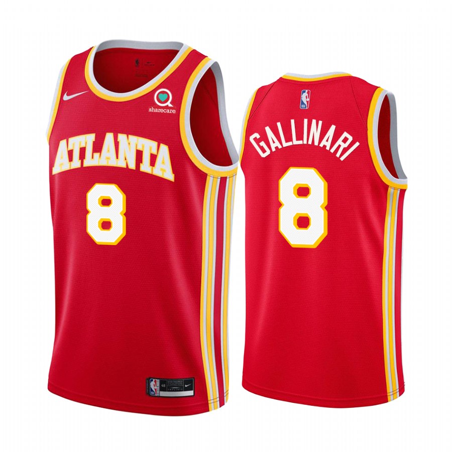 Danilo Gallinari Atlanta Hawks 2020-21 Red Icon Basketball Jersey 2020 Trade