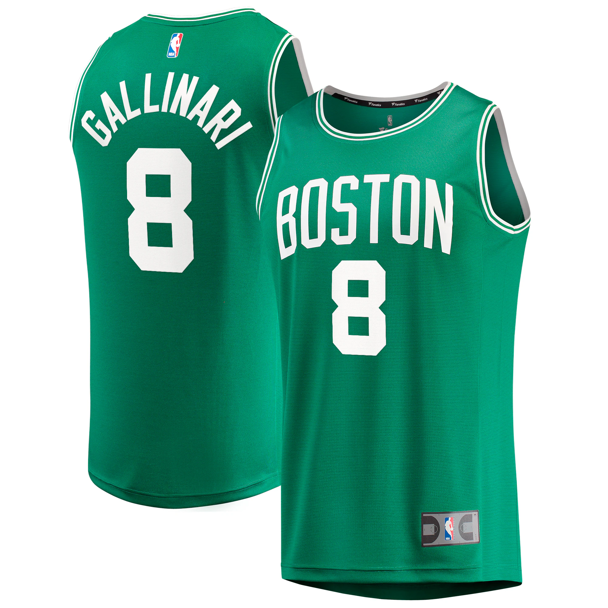 Danilo Gallinari Boston Celtics Fanatics Branded Fast Break Replica Basketball Jersey - Icon Edition - Kelly Green