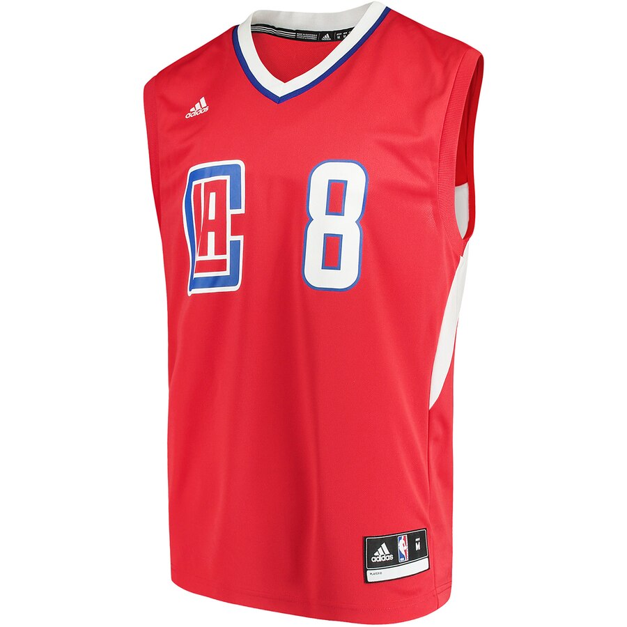 Alternative view of Danilo Gallinari La Clippers Adidas Road Replica Jersey - Red