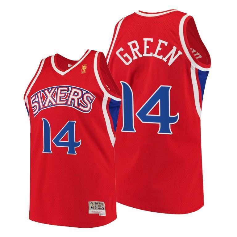 Danny Green Philadelphia 76ers Red Throwback 90s Basketball Jersey HWC Swingman - Men Basketball Jersey - JS947 